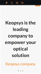 Mobile Screenshot of keopsys.com